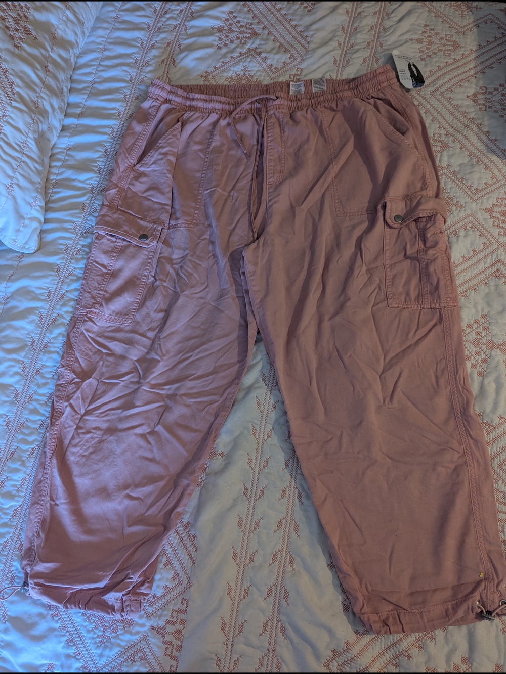 George Dusty Pink Cargo Jogger Pants
